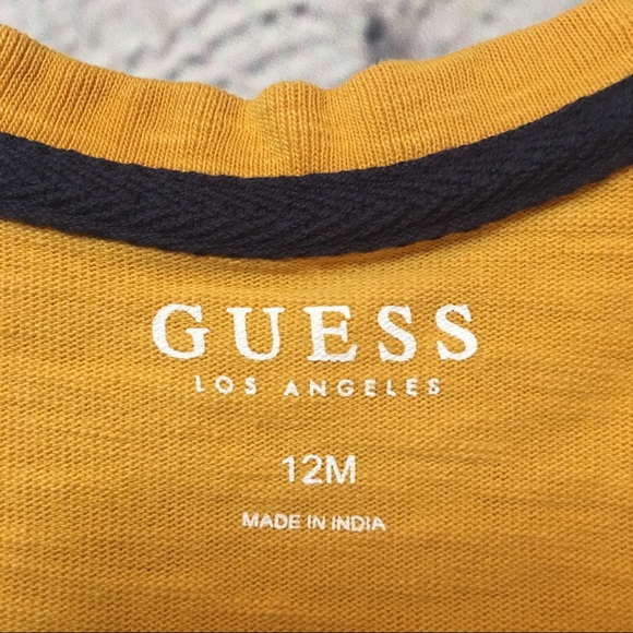 Guess 2 piece set long sleeve & pants baby boy 12m - Picture 5 of 16